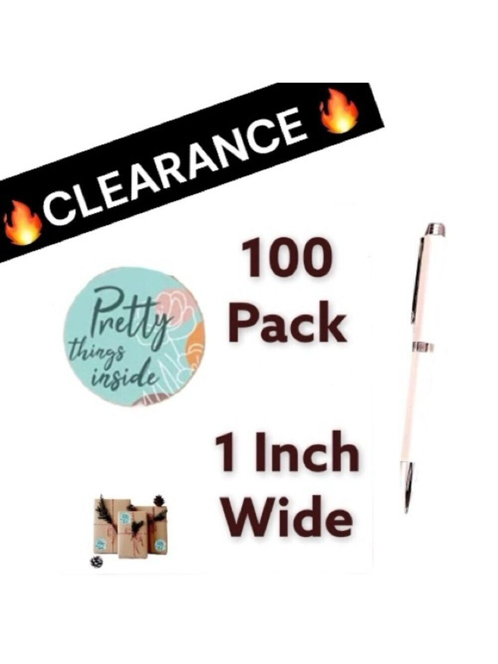 CLEARANCE  100 Pretty Things Inside Stickers